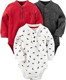 Carter's Baby Boys Multi-pk Bodysuits, Red, 9M