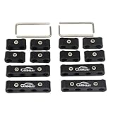 LEDAUT 12pc Engine Spark Plug Wire Separator Divider Suit for 8mm 9mm 10mm (Black)