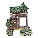 Saim Aquarium Decorations Resin Ancient House Betta Shrimp Hideout Décor Fish Tank Landscape Ornament