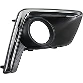 For Subaru Crosstrek Fog Light Cover 2016 2017 Driver Side | Textured Black | w/Chrome Trim | DOT/SAE Compliance | SU1038112 | 57731FJ430