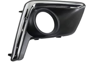 KARPARTS360 For Subaru Crosstrek Fog Light Cover 2016 2017 Driver Side | Textured Black | w/Chrome Trim | DOT/SAE Compliance | SU1038112 | 57731FJ430