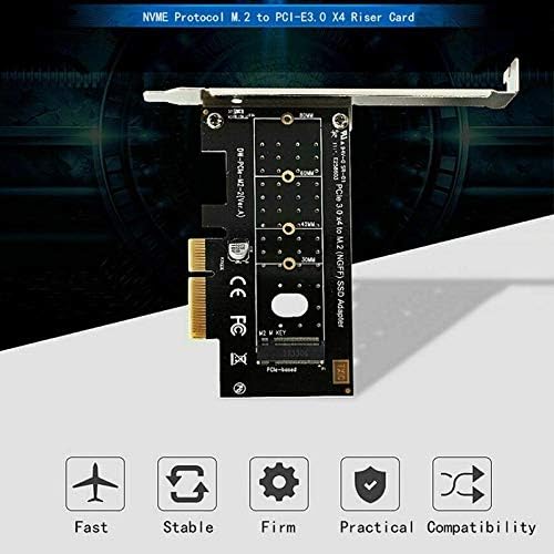 Multibao M-Key M.2 NVME SSD to PCI Express X4 X8 X16 Gen3 Converter Adapter Card, Support M.2 M Key NVME SSD with PCI-E protocol - Image 4