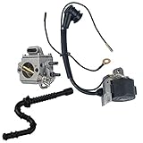 HIPA Ignition Coil + Carburetor + Fuel Line For STIHL MS290 MS310 MS390 029 039 Chainsaw
