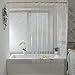 UFRIDAY Shower Curtain Liner, Semi Transparent Shower Curtain for Bathroom, Weightd Bottom with Magnets, Stall Size 36 x 72 inch