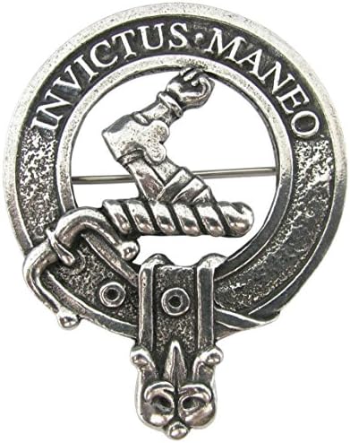 Scottish Clan Crest Pewter Badge or Brooch - Choice of 50 Clans. Robust construction and Premium Quality. Made in Glasgow.