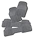 Zento Deals 4-Piece Gray Universal Fit Trimmable Premium Quality Full Rubber-All Weather Heavy Duty Vehicle Floor Mats