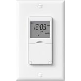 BN-LINK 7 Day Programmable in-Wall Digital Timer Switch for Lights, Fans | 18 ON/OFF Programs, Random/DST Mode, Single Pole or 3 Way Light Switch Timer, 15A/1875W, Neutral Required, No Backlight, ETL