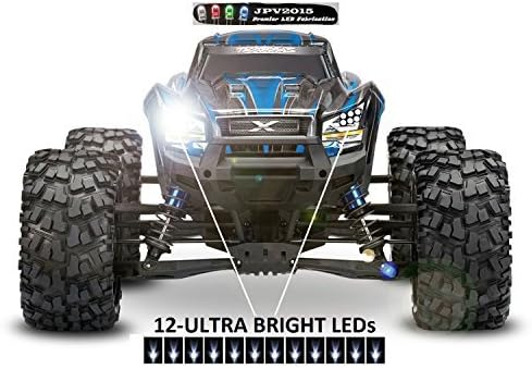 Genuine JPV2015 Product - Traxxas X-MAXX / E-REVO LED Light Kit - 12 LEDs - Premium Quality - Handmade in USA exclusively by JPV2015 by JPV2015