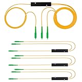4PCS Fiber Optic Cable Splitter with 1 to 2
