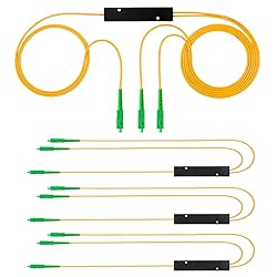 4PCS Fiber Optic Cable Splitter with 1 to 2