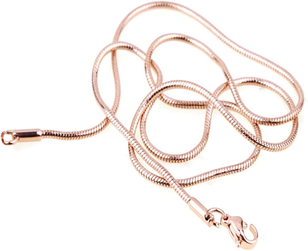 Rose gold snake chain necklace Clearance