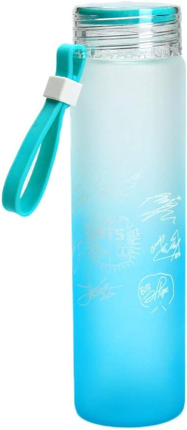 BTS Bangtan Boy Summer Gradient Frosted Glass Cute Water Cup Lemonade Cup Prepare Outdoor Water Cup TR054-57
