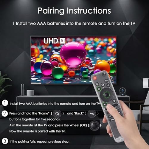 Remote Control for LG Smart TV,Replacement Magic Voice and Pointer Remote Control for 2019 to 2025 LG TV,Compatible AN-MR25GA/MR24GA/MR23GA,AN-MR22GA/22GN/MR21GA,for UHD OLED QNED NanoCell 4K 8K