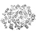 OWL Charm Collection-100g (About 48pcs) Craft Supplies Antique Silver Owl Charms Pendants for Crafting, Jewelry Findings Making Accessory for DIY Necklace Bracelet (Antique Silver owl Charms)