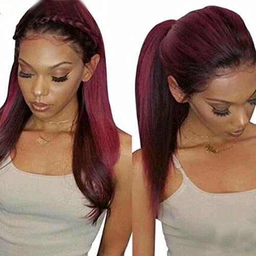 Ten Chopsticks Ombre 13X6 Lace Frontal Wigs for Black Women Silky Straight 180% Density Lace Wigs Pre Plucked Brazilian Glueless Baby Hair