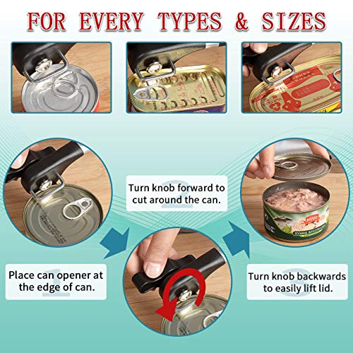 Can Opener Smooth Edge Manual Can Opener Hand Held No Sharp Edges Can