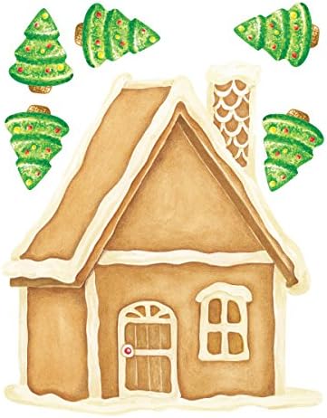 Wallies Wall Decals, Gingerbread House Vinyl Wall Mural