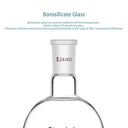 StonyLab Borosilicate Glass Heavy Wall Single Neck