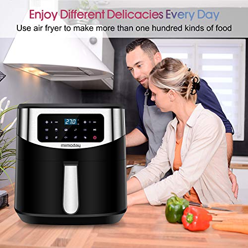 MIMODAY Air Fryer 8 Quart(160 ERecipes ), 1700W Power Electric Hot