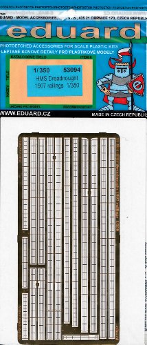 Eduard Photoetch 1:350 - Hms Dreadnought 1907 Railings (trumpeter) - (edp53094)