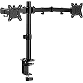 ErGear Dual Monitor Stand, Heavy Duty Adjustable Monitor Desk Mount for 2 Screens up to 32 Inches, Fully Adjustable Height, Tilt, Swivel, Rotate, Supports 17.6 lbs per Monitor Arm, Easy Installation