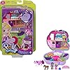 Polly Pocket Jumpin’ Style Pony Compact with Horse Show Theme, Micro Polly Doll & Friend, 2 Horse Figures (1 with Saddle…