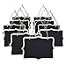 eBoot Mini Rectangle Chalkboard Label for Message Board Signs, Black, Set of 10