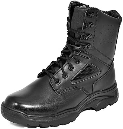 IODSON US New Military Athletic Tactical Comfort Leather Boots Mens' Ultra-Light Combat Boots Waterproof IDS-305C