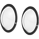 PULUZ Compatible for Insta360 X3 Sticky Lens Guards PC Protective Cover Cap for Insta 360 X3 Waterproof 360 Action Camera Accessories
