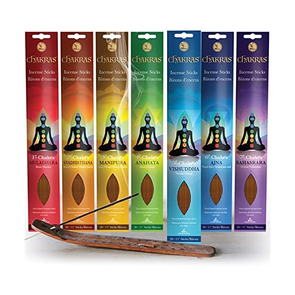 Chakras Incense Sticks, Perfect For Meditation, Reiki, Yoga, Relaxation