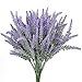 StillCool 5pcs Artificial Flowers Flocked Plastic Lavender Bundle Fake Plants Wedding Bridal Bouquet Indoor Outdoor Home Kitchen Office Table Centerpieces Arrangements Christmas Decor