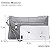 Lecxci Leather Crossbody Purses Clutch Phone Wallets with Card Slots for Women (Grey)