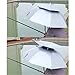 Luwint Hands Free Umbrella Hat - 31'' Diameter Windproof Elastic for Fishing Gardening in Outdoor Recreation (Silver)