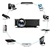 Mini Projector UC46 Portable Multimedia Home Cinema Theater 1200 Lumens LED Projection with USB VGA HDMI SD Card AV WiFi for Party,Home Entertainment,20000 Hours Led Life with Remote