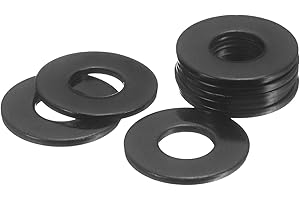uxcell 25Pcs M8 304 Stainless Steel Flat Washers, ID 8mm, OD 20mm, Thickness 2mm Round Metal Washers for Screws Bolts, Outdoo