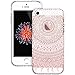 ESR iPhone SE Case, iPhone 5S Case, iPhone 5 Case, Floral Flower Pattern Cover for Girls/Women [Anti Scratch PC Back + Soft Bumper] for iPhone SE/5S/5 (Pink Manjusak)
