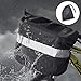 ANZOME Bike Basket, Reflective Waterproof Rain Cover Set Foldable Bicycle Front Basket Small Pet Cat Dog Carrier Front Removable Bicycle Handlebar Basket Quick Release Easy Install Detachable Cyclingthumb 2