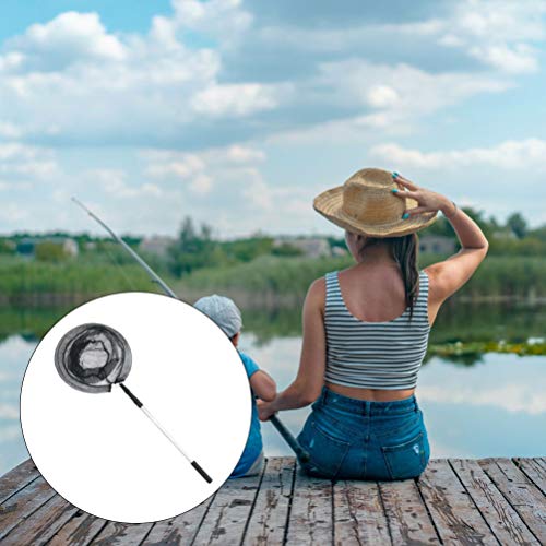 Yardwe Kescher Bodenkescher Teleskop Angelkescher Klappbar Mesh Kescher Fischernetz Fischernetz Fliegenfischen Angeln Zubehör 150 cm Schwarz – Bild 6