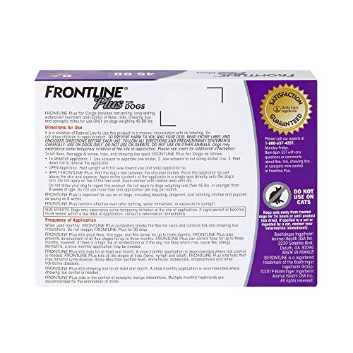 frontline plus for dogs 8 doses