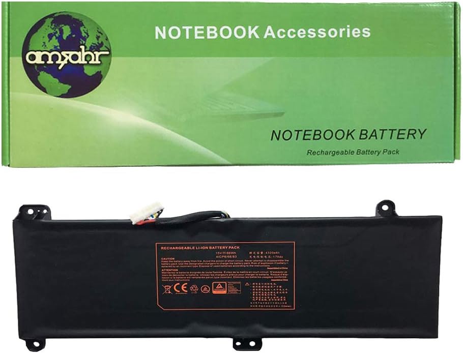 AMSB6|#Amsahr PA70BAT-4-05 Replacement Battery for CLEVO PA70BAT-4, PA71HS, PA71HS-G, XMG Pro 17 - Includes Mini Optical Mouse ()