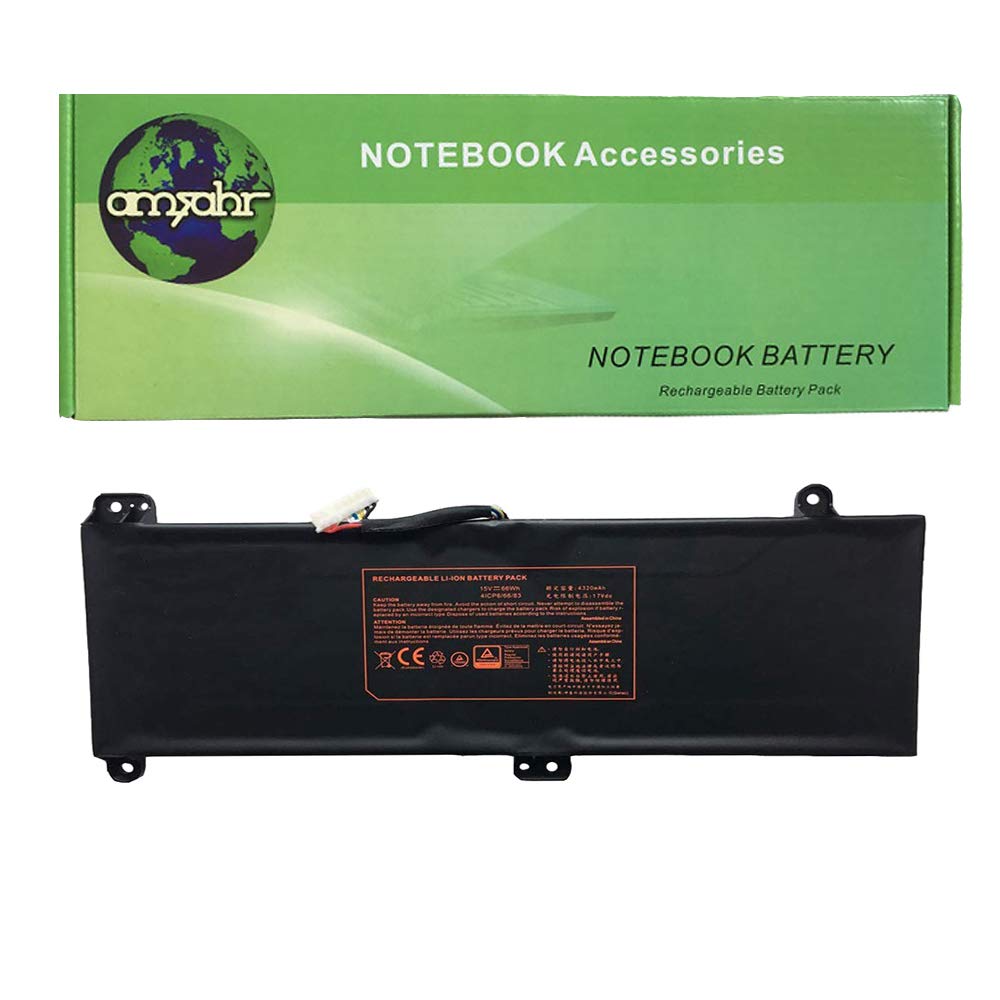 AMSB6|#Amsahr PA70BAT-4-05 Replacement Battery for CLEVO PA70BAT-4, PA71HS, PA71HS-G, XMG Pro 17 - Includes Mini Optical Mouse ()