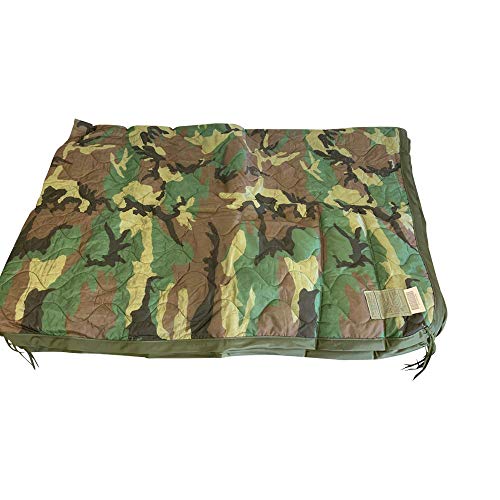 Ozark Outdoorz, LLC United States Made - Genuine US Military Poncho Liners - Woodland Camo (Single - Royal Maid Association for The Blind - Single WC Poncho Liner)