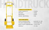 Stanley FT521 Folding Hand Truck 120 kg Capacity 3-Wheeled view 3