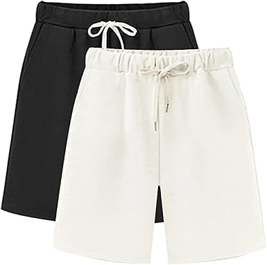 women's knit shorts with elastic waist