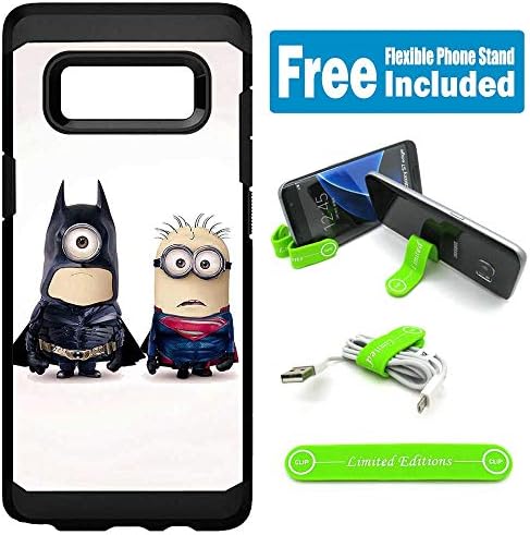 for Samsung [Galaxy S10 Plus] [Galaxy S10+] Hybrid Rugged Hard Cover Case - Minions Batman Superman