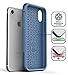 Encased iPhone XR Belt Clip Rugged Holster Case, Heavy Duty Protective Cover Holder (Rebel Armor Series) Blue