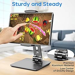 ROADOM Tablet Stand, Adjustable 360° Swivel