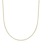 Ross-Simons Italian 1.5mm 18kt Gold Over Sterling Adjustable Rope-Chain Necklace