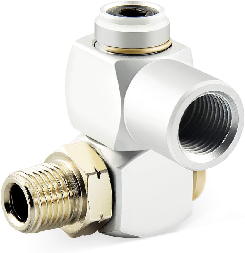 1/4 Inch Air Tool Swivel Fitting 4 Pcs Aluminum 360 Degree Swivel Air