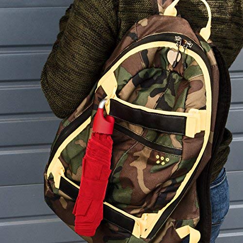 ShedRain Carabiner Clip Handle Compact Manual Umbrella: Royal Blue - Thumbnail 3
